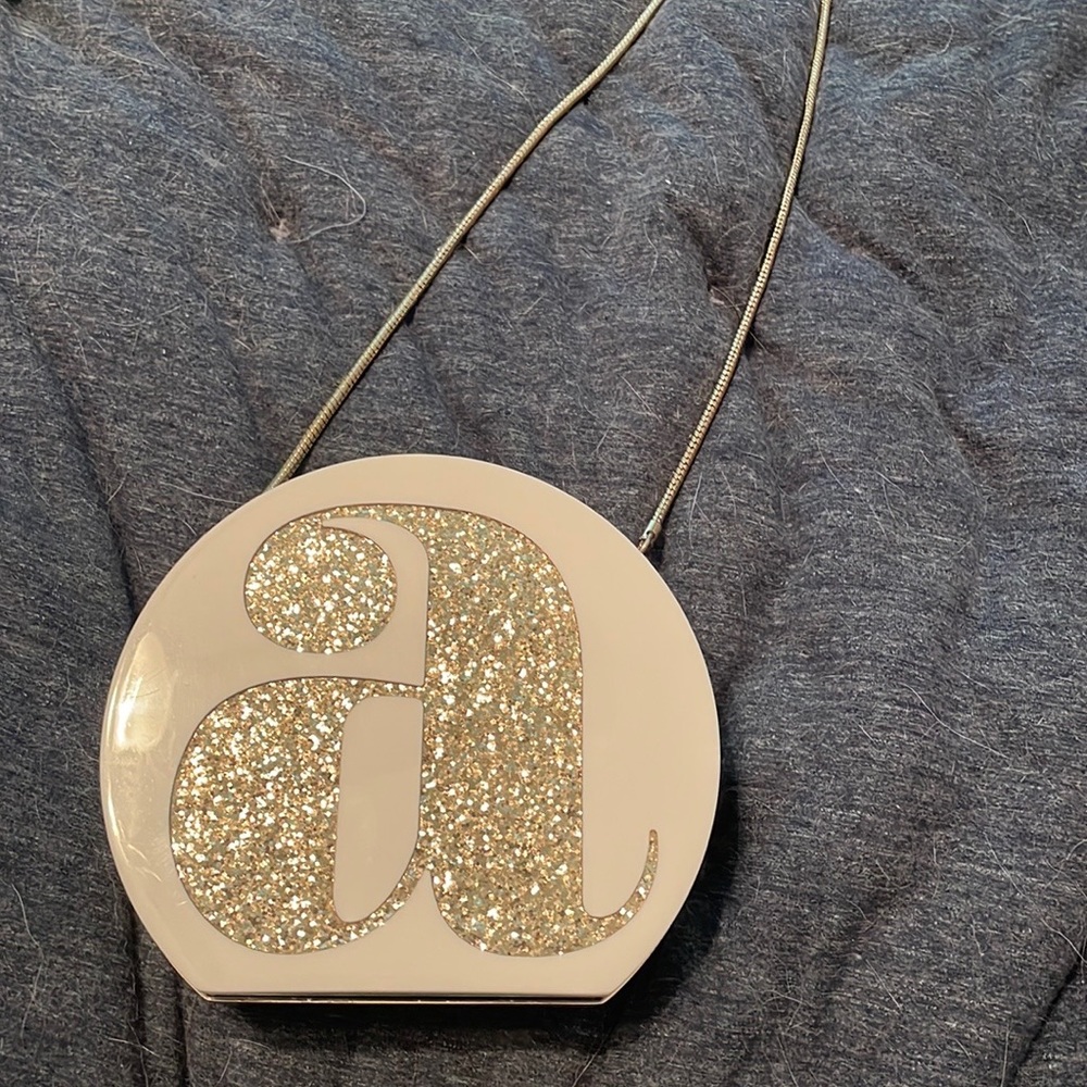 EUC Kate Spade initial clutch- letter A
